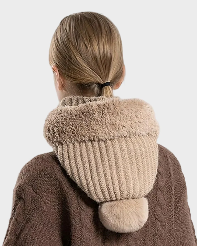 Thick Warm Knit Beanie with Pom Pom for Winter - Image 5