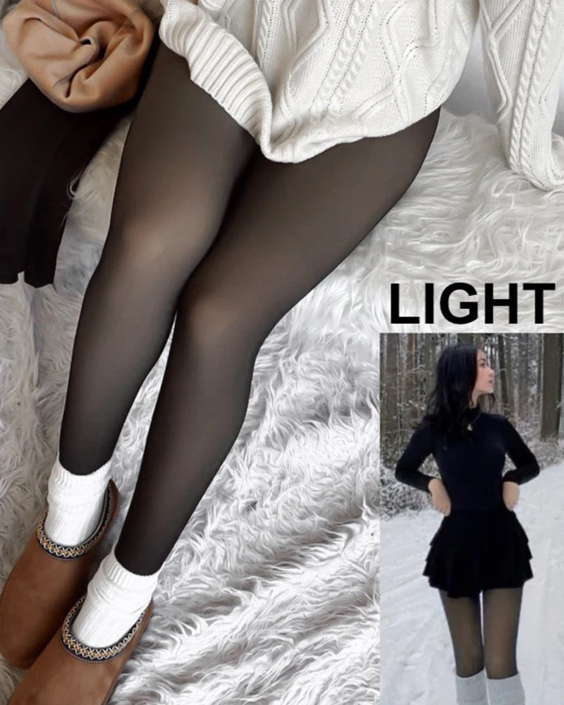 Translucent Fleece Lined Tights - Image 13