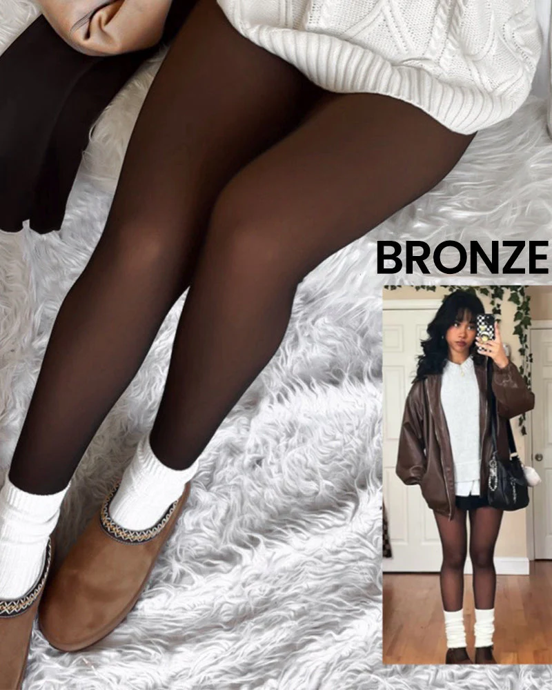 Translucent Fleece Lined Tights - Image 15