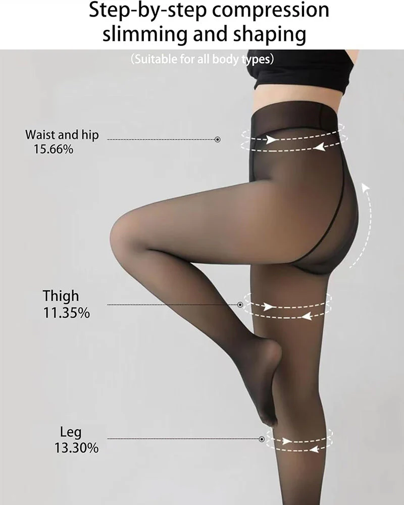 Translucent Fleece Lined Tights - Image 7