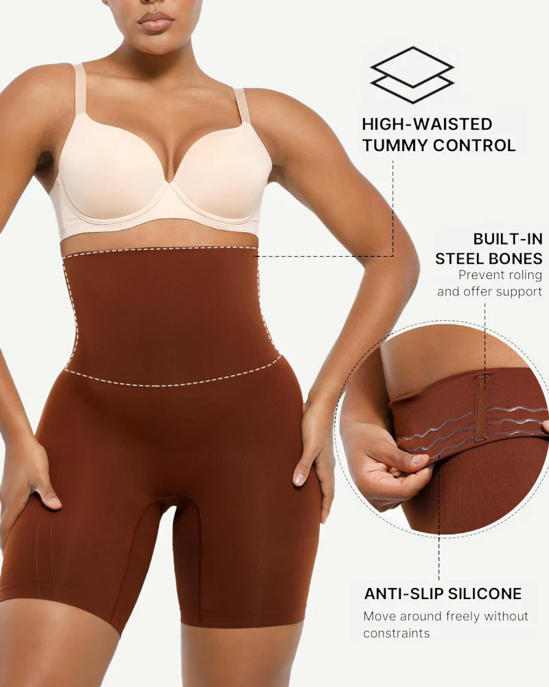 Tummy Control Butt Lift Thigh Slimming Shapewear Shorts - Image 4