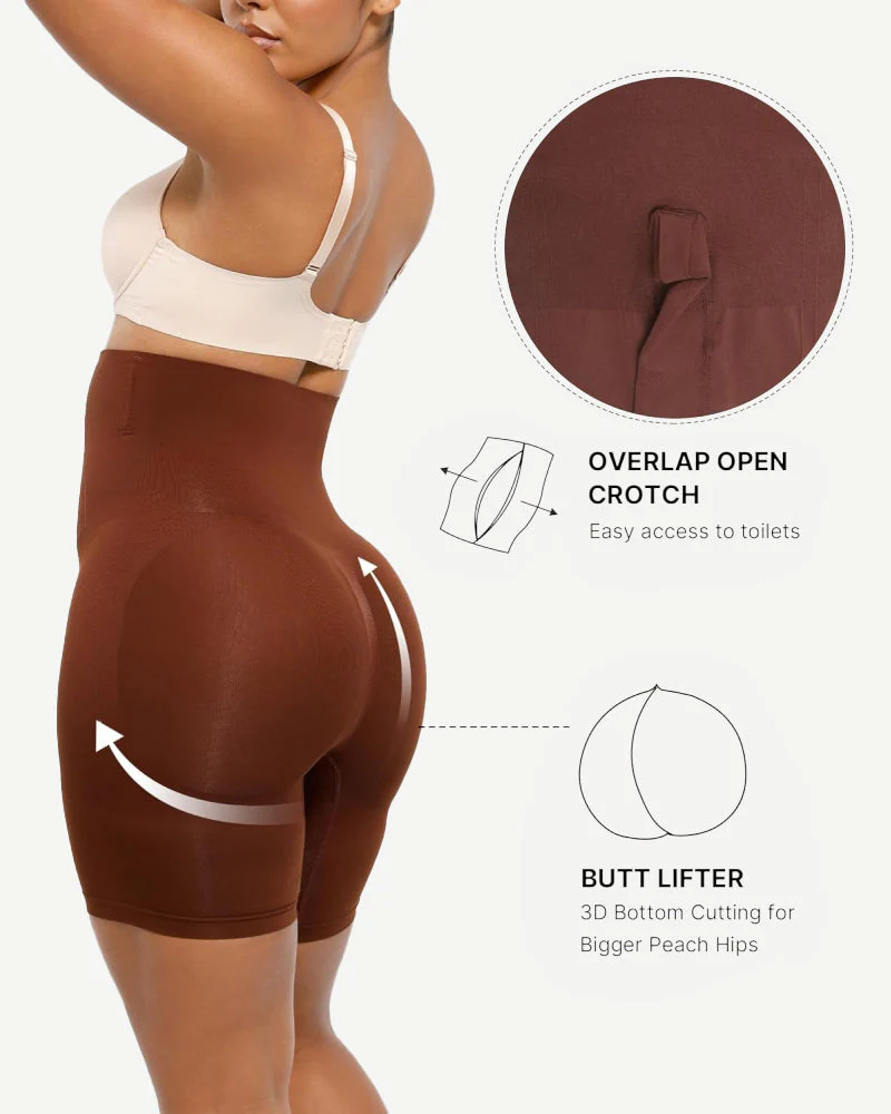 Tummy Control Butt Lift Thigh Slimming Shapewear Shorts - Image 5