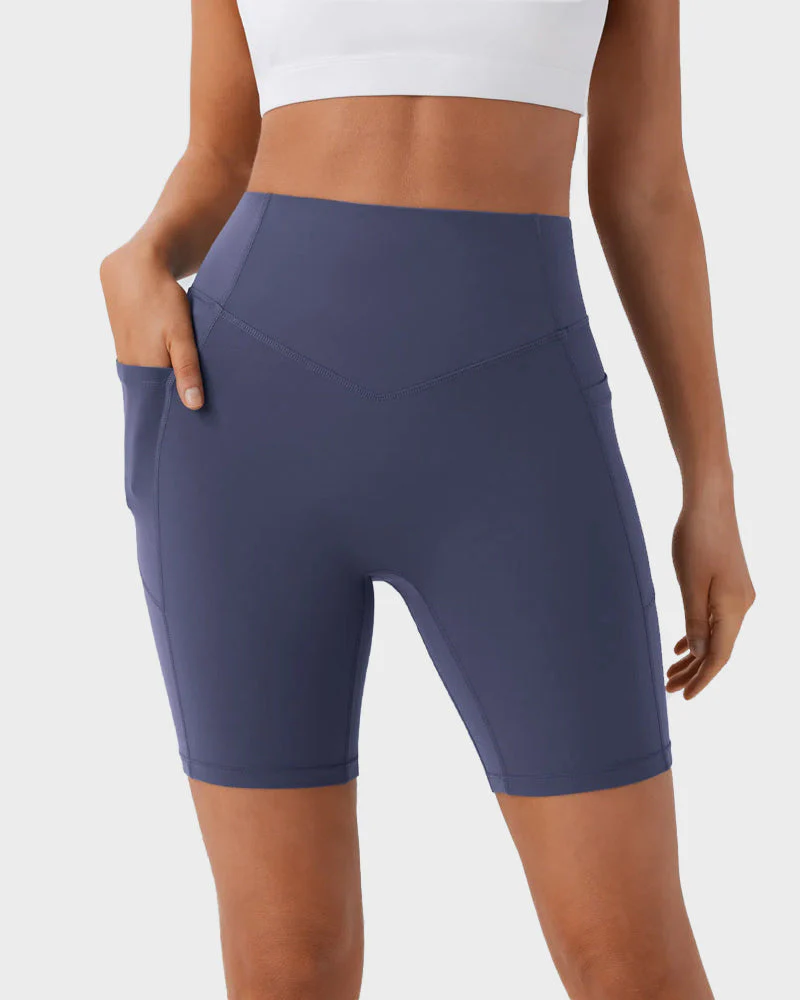 Tummy Control Butt-Lifting Training Shorts with Pockets – 7" - Image 10