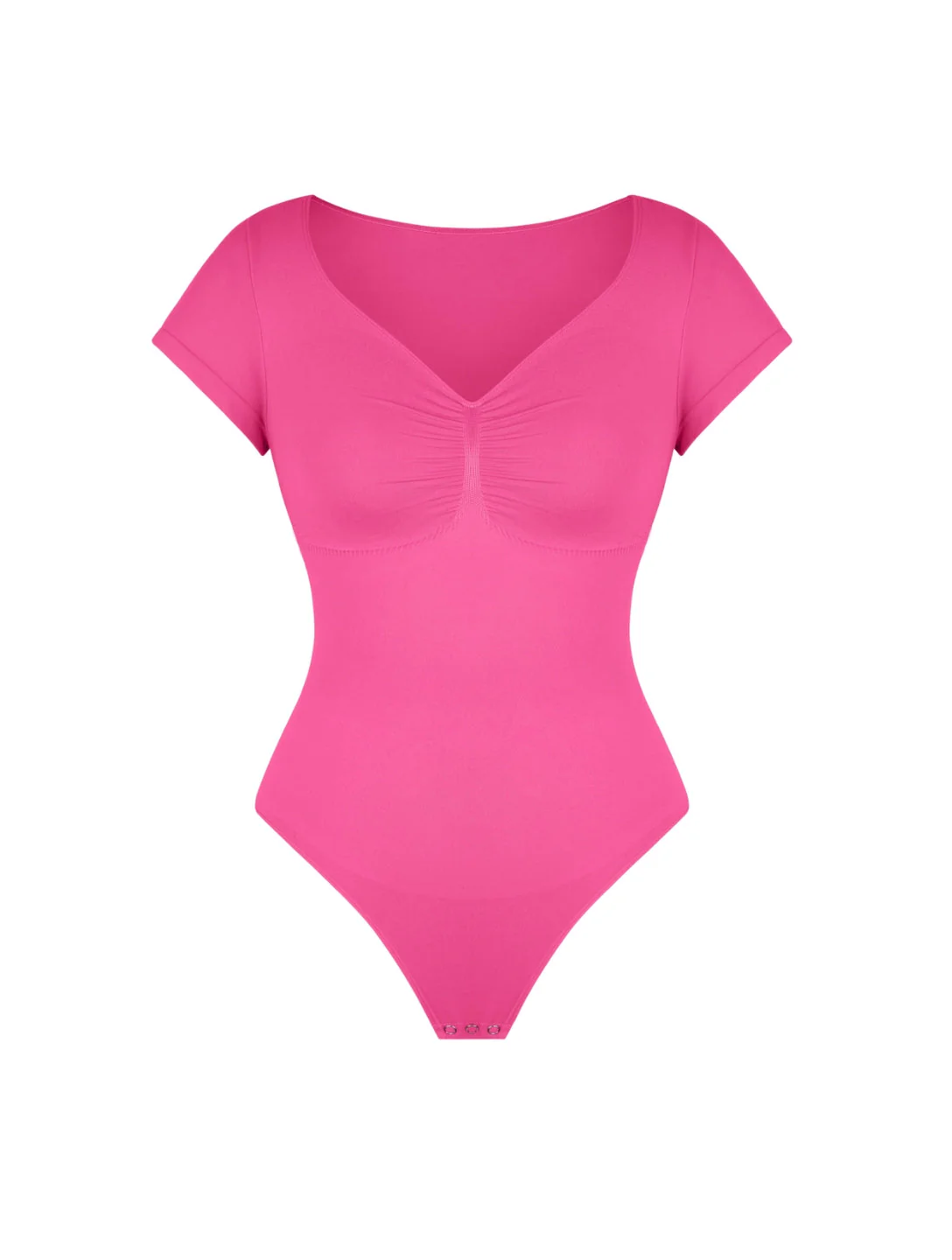 V-Neck Sculpting Tee Bodysuit - Image 2