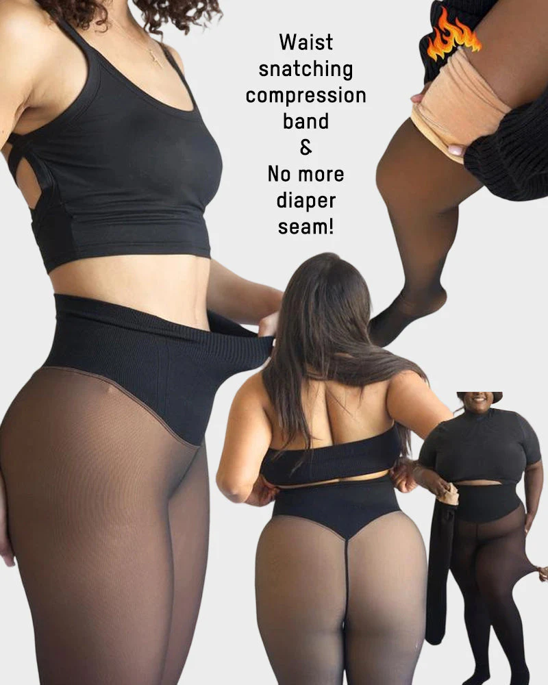 Viral One-Seam Shaping Fleece Leggings - Image 3