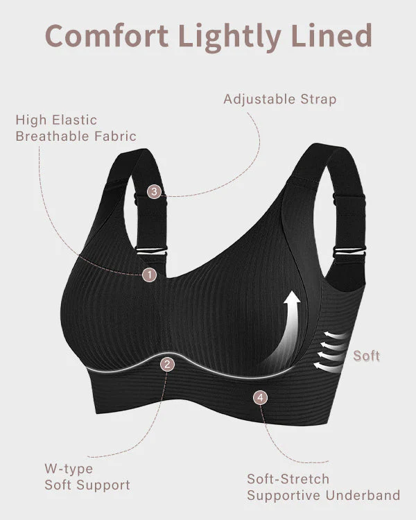 ️Women's Ribbed Push Up Adjustable Wireless Bra - Image 11