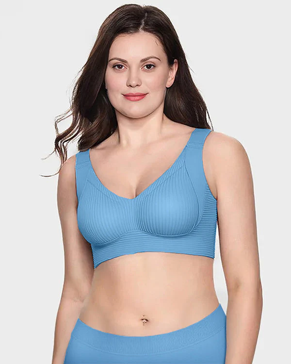 ️Women's Ribbed Push Up Adjustable Wireless Bra - Image 16