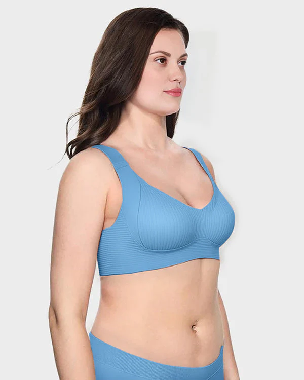 ️Women's Ribbed Push Up Adjustable Wireless Bra - Image 17
