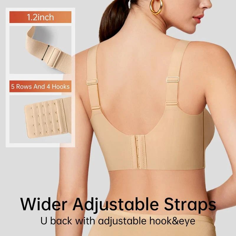 Wireless Push Up Jelly Bra V Neck Seamless Support Comfort - Image 7