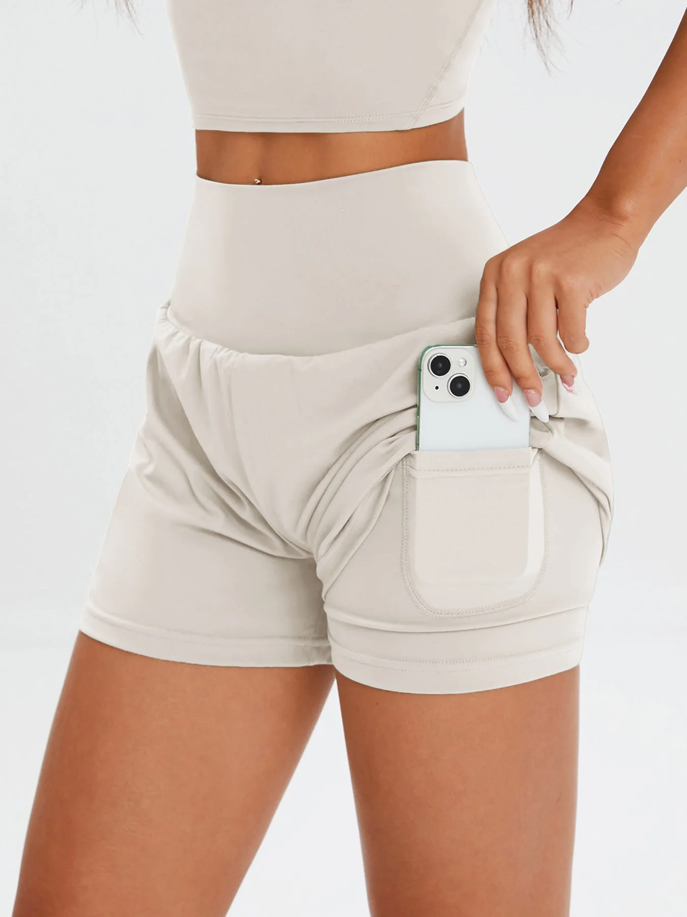 Woman's Super High Waisted Shorts - Image 23