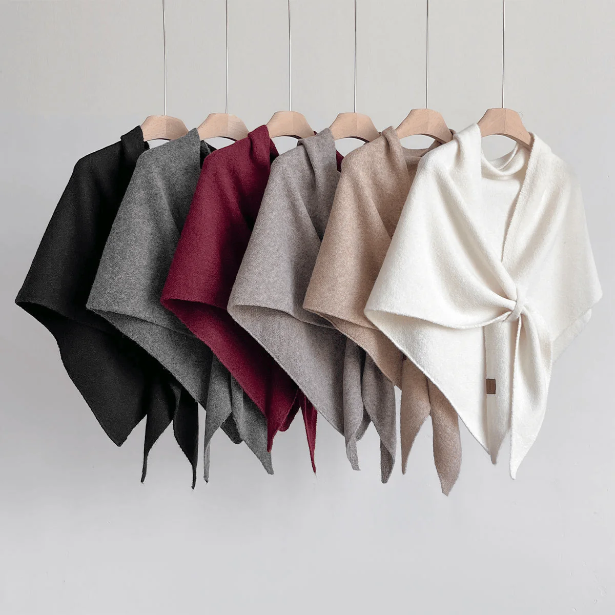 Women's Solid Color Scarf Casual Soft Comfortable Shawl for Daily Wear - Image 2