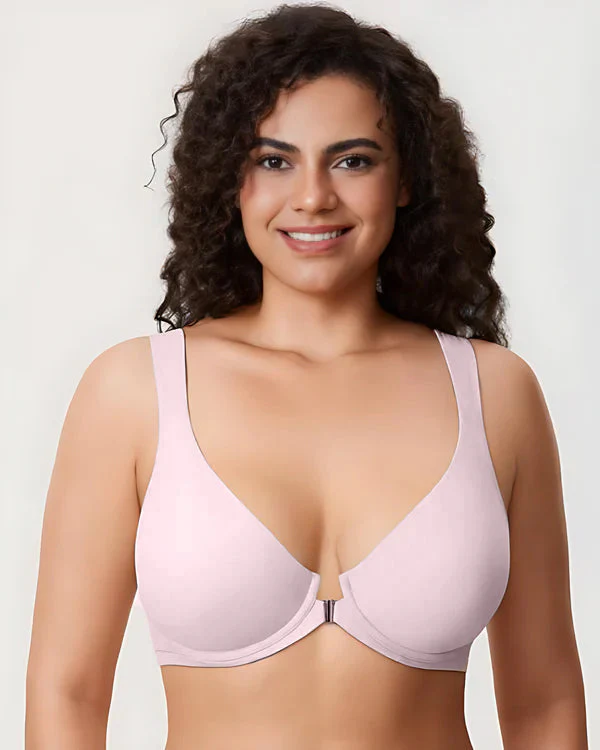 Women's Front Closure Bras Plus Size Underwire Unlined Back - Image 12