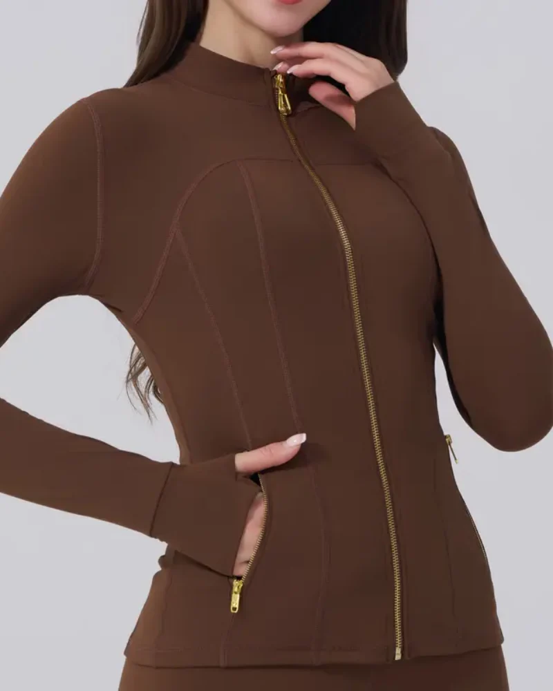 Womens Sportswear Set Full Zip Jacket and Yoga Pants - Image 16