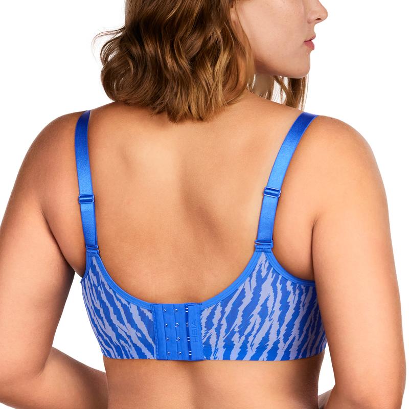 Zebra Wild Breathable Unlined Plus Size Soft Women Bra - Image 2
