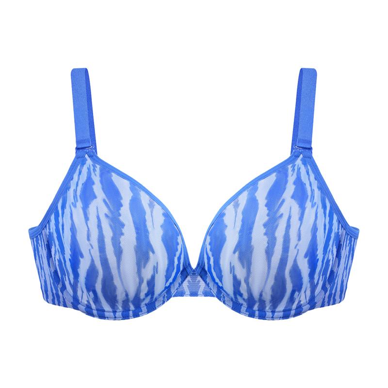 Zebra Wild Breathable Unlined Plus Size Soft Women Bra - Image 9